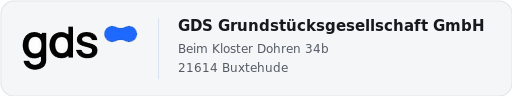 Logo GDS Grundstücksgesellschaft GmbH